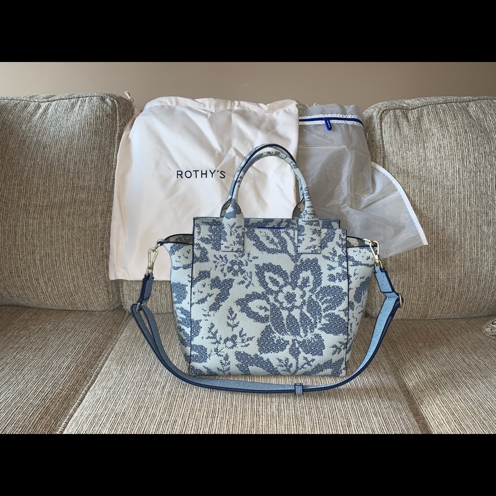 Limited Edition Rothy’s Handbag in blue floral